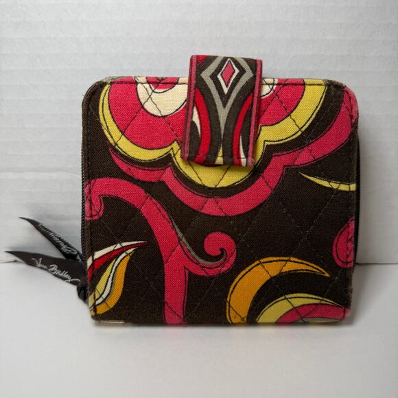 Vera Bradley Puccini Floral Print Small Fold Wallet - Picture 1 of 5
